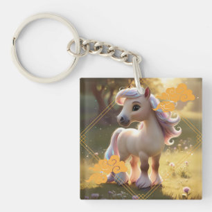 Horse Zodiac Sign  Keychain