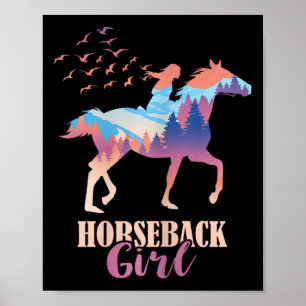 Horseback Girl Horseback Riding Horse Racing Horse Poster