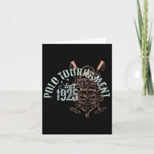 Horseback Polo Riding &amp; Polo Player Equestrian Card