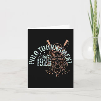 Horseback Polo Riding &amp; Polo Player Equestrian Card