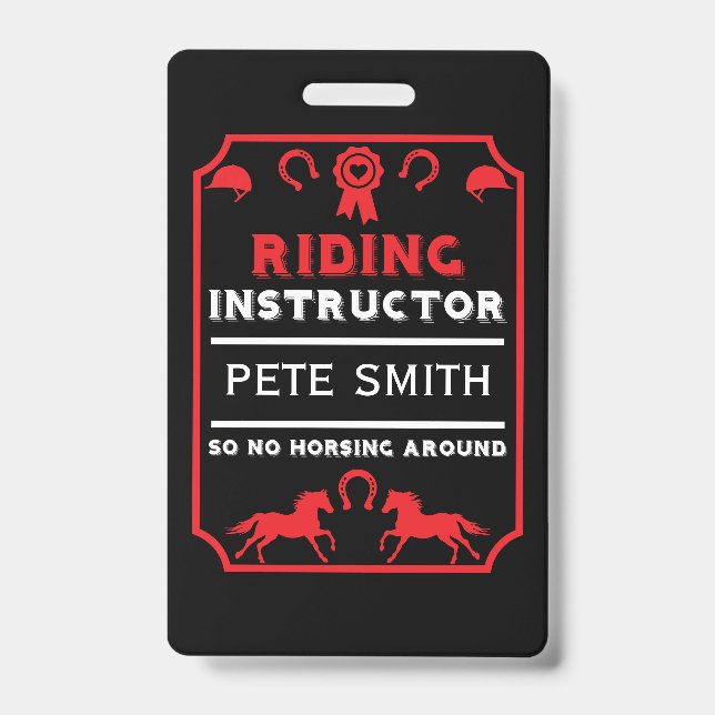 Horseback Rider Instructor Badge (Front)