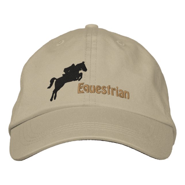 Horseback Riding Embroidered Cap (Front)