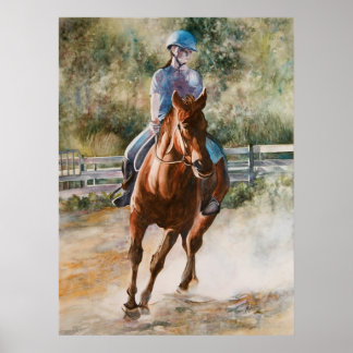Horseback Riding Equestrian Canvas Print