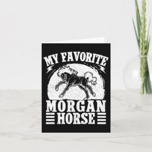 Horseback Riding Favourite Morgan Horse Rider  Card