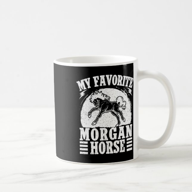 Horseback Riding Favourite Morgan Horse Rider  Coffee Mug (Right)