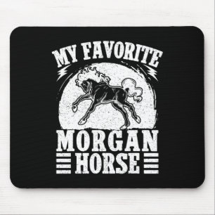 Horseback Riding Favourite Morgan Horse Rider Mouse Pad