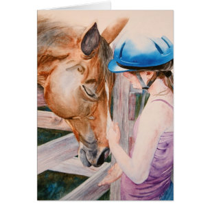 HorseBack Riding Girl and her Horse Animal Lover