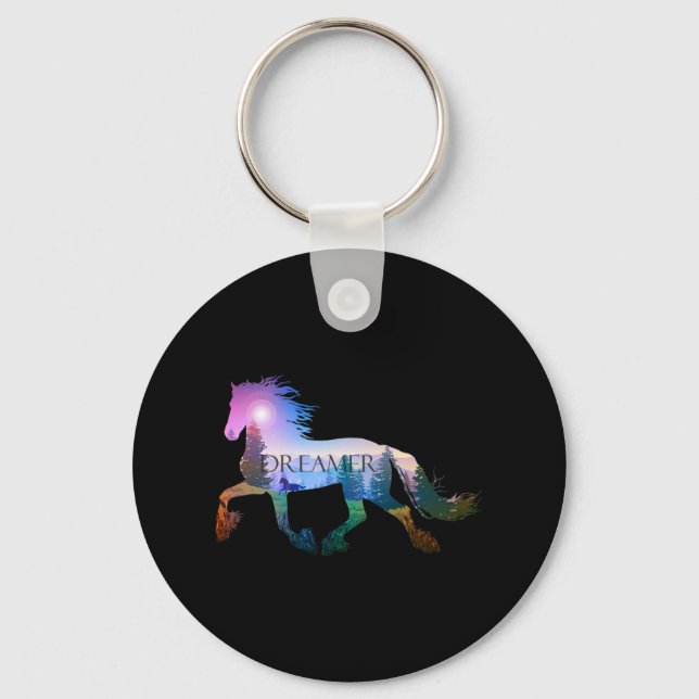 Horseback Riding Horse Lover  Keychain (Front)