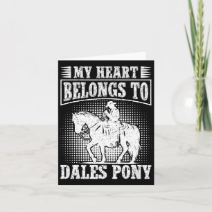 Horseback Riding My Heart Dales Pony Horse Rider  Card