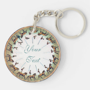 Horseback Sommersault Keychain