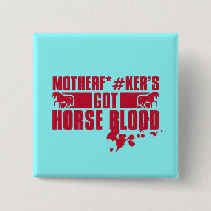 Horseblood 2 Inch Square Button