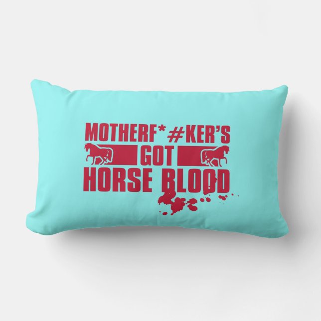 Horseblood Lumbar Pillow (Front)