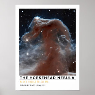 Horsehead Nebula Space Education Poster