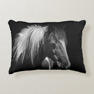 Horsehead throw pillow
