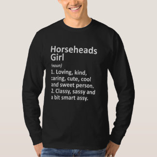 Horseheads Girl Ny New York Funny City Home Roots T-Shirt