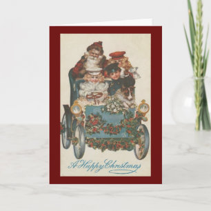 Horseless Carriage Christmas Card