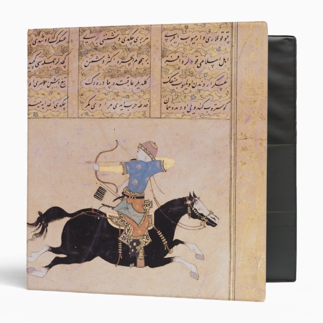 Horseman drawing his bow binder (Front/Inside)