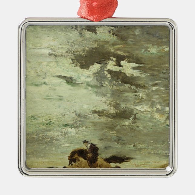 Horseman Metal Ornament (Front)