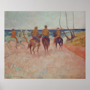 Horseman on the Beach  1902 Poster