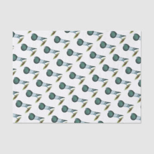 Horseman Pouter Blue Tissue Paper