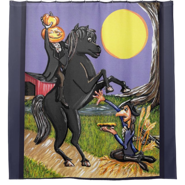 Horseman sans tête rideau de douche Ichabod Crane (Devant)
