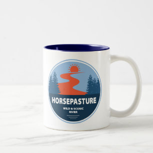 Horsepasture Wild And Scenic River North Carolina Two-Tone Coffee Mug
