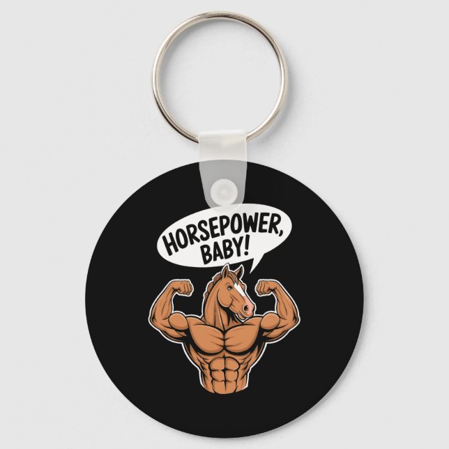 Horsepower Ba  Keychain (Front)