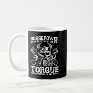 Horsepower Torque Car Mechanic Engineer Viking Coffee Mug