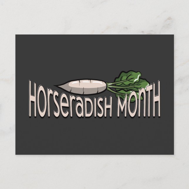 Horseradish Month T-Shirt Postcard (Front)