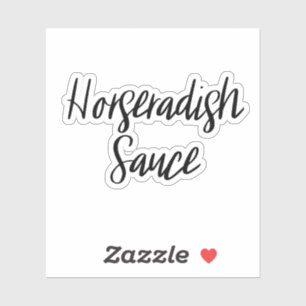 Horseradish Sauce Storage Sticker