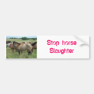 horses_015, Stop horse Slaughter Bumper Sticker