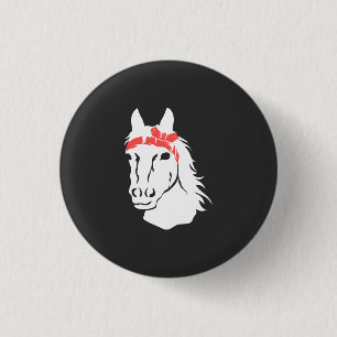 Horses 1 Inch Round Button