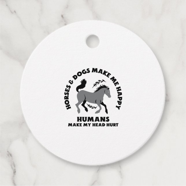 HORSES~3.PNG FAVOUR TAGS (Front)