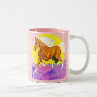 Horses - a touch of Heaven on Earth Two-Tone Coffee Mug