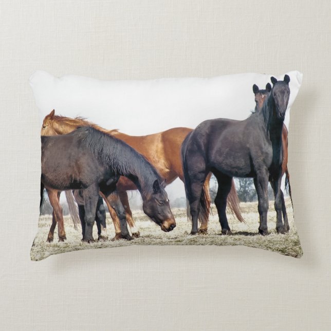 HORSES ACCENT PILLOW (Front)