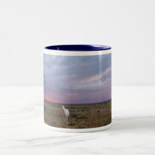 Horses After the Storm Two-Tone Coffee Mug