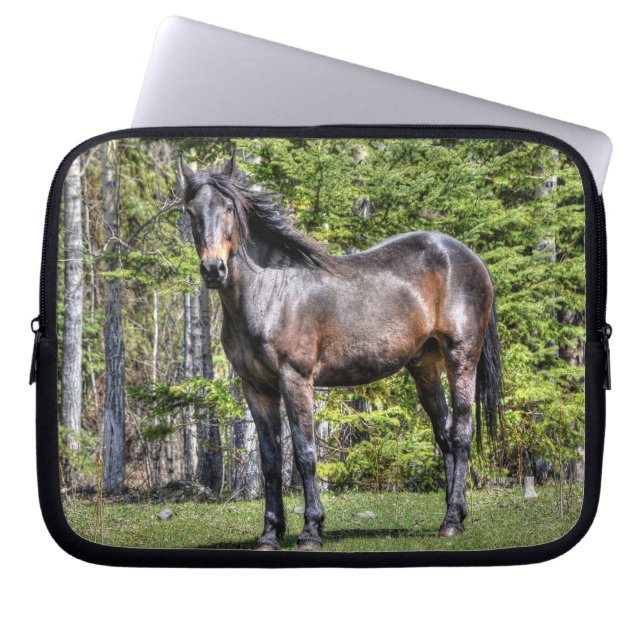 Horses - American Western Theme Laptop Sleeve (Front)