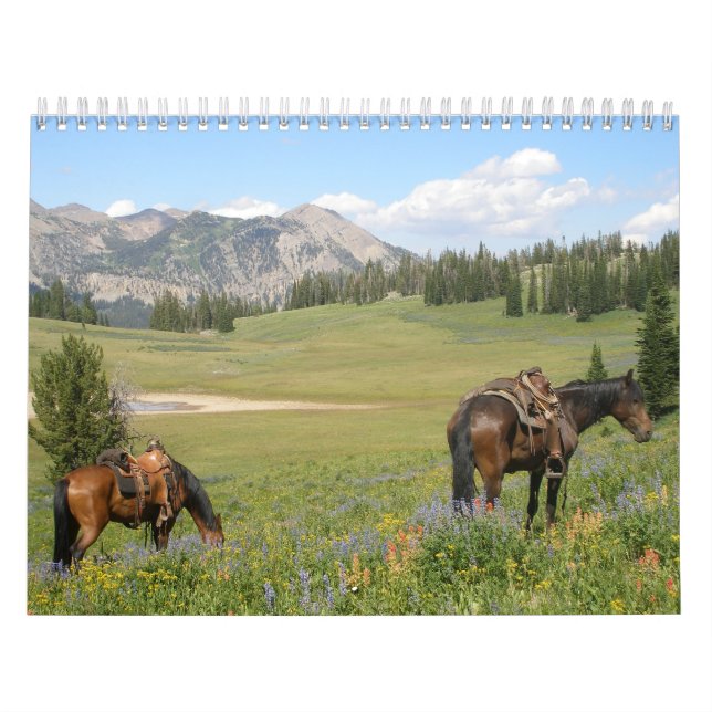 Horses and Cowboys Calendar (Cover)