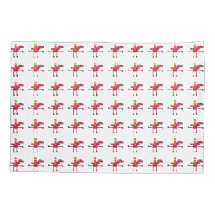 Horses and riders pillowcase