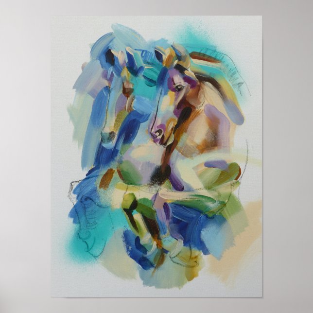 Horses art poster (Front)