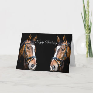 Horses Birthday Card