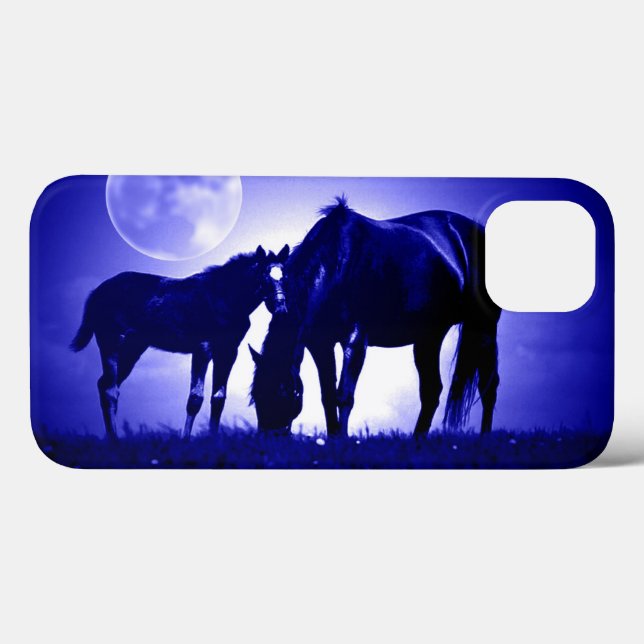 Horses & Blue Night Case-Mate iPhone Case (Back (Horizontal))