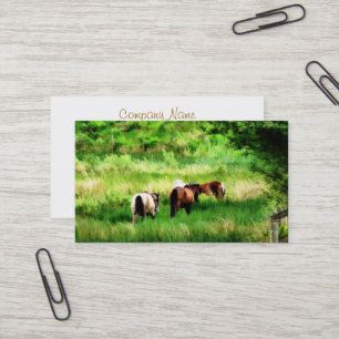 HORSES BUSINESS CARD