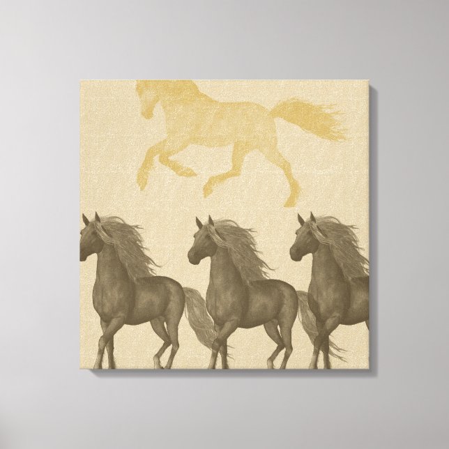 Horses Canvas Print (Front)