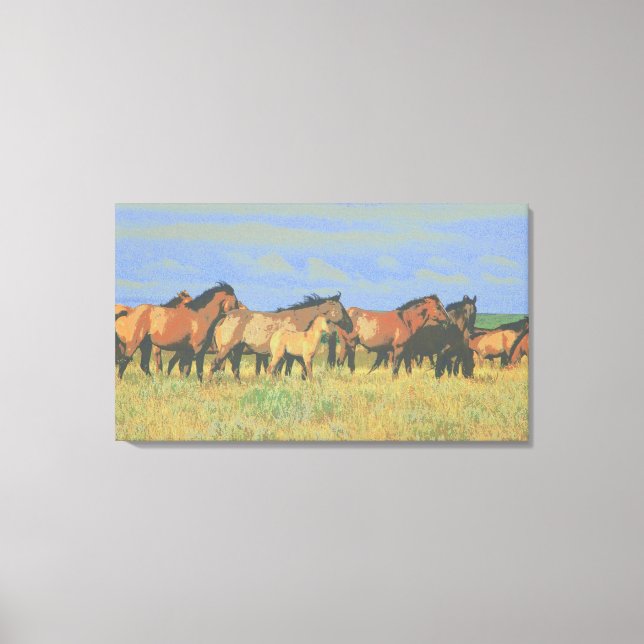 horses canvas print (Front)