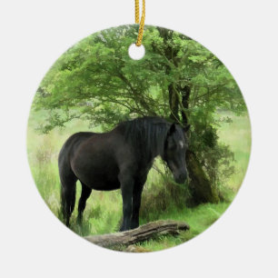 HORSES CERAMIC ORNAMENT