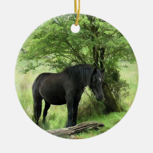 HORSES CERAMIC ORNAMENT (Front)