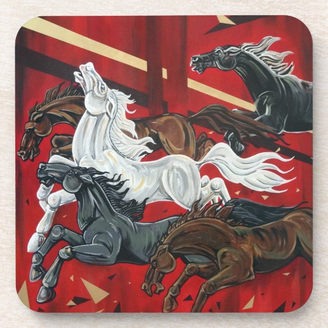Horses Coaster Set of 6 (Front)
