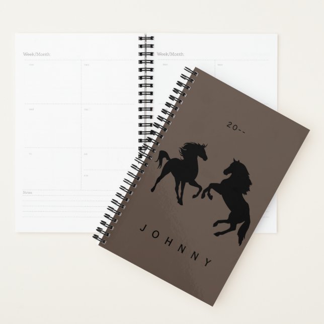 Horses - Customizable + Add Your Text / Name Planner (Display)