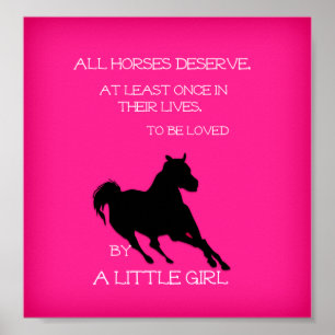 Horses Deserved to be LOVED by a Little Girl Decor
